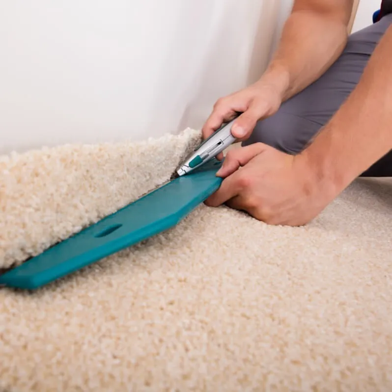Carpeting-Install_During Carpet installation | Rich's Modern Flooring