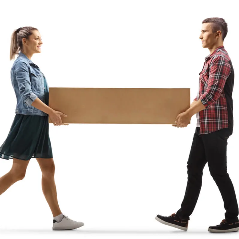 Vinyl-Install-Before Moving box | Rich's Modern Flooring